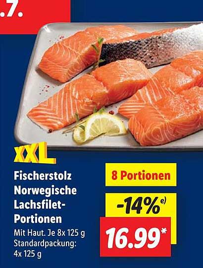 Fischerstolz Norwegische Lachsfilet-Portionen
