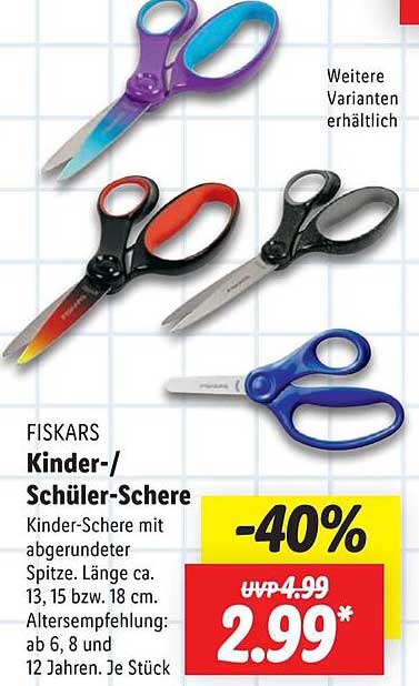 FISKARS Kinder-/Schüler-Schere