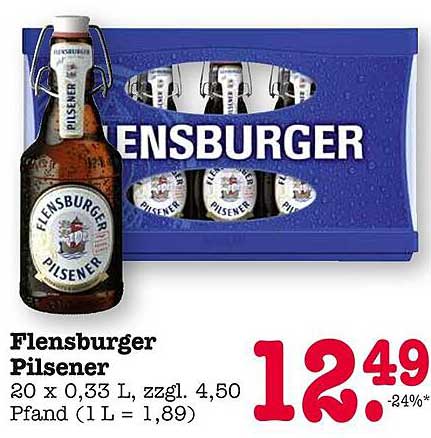 Flensburger Pilsener Kasten 20 x 0,33 L