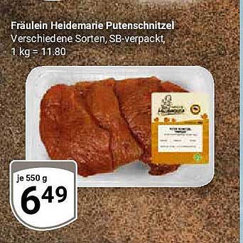Fräulein Heidemarie Putenschnitzel - Verschiedene Sorten, SB-verpackt, 1 kg = 11,80