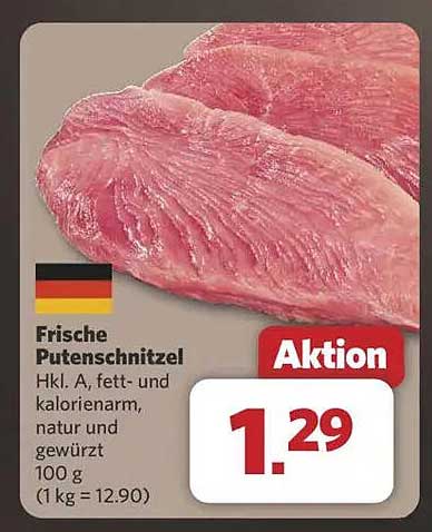 Frische Putenschnitzel Hkl. A, fett- und kalorienarm