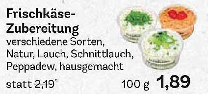 Frischkäse-Zubereitung verschiedene Sorten, Natur, Lauch, Schnittlauch, Peppadew, hausgemacht