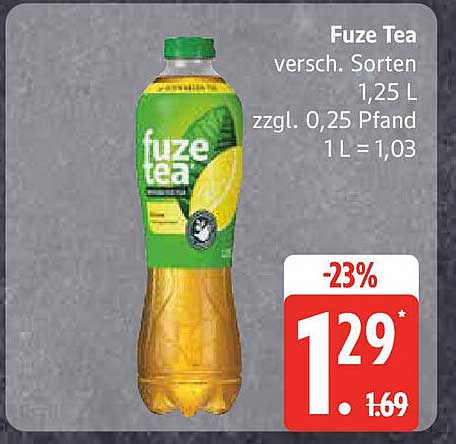 Fuze Tea 1,25 L - Verschiedene Sorten
