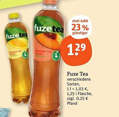 Fuze Tea - verschiedene Sorten