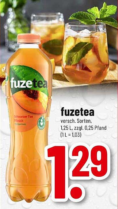 fuzeTea verschiedene Sorten, 1,25 L
