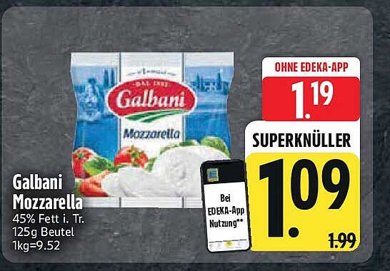 Galbani Mozzarella 125g Beutel - Superknüller