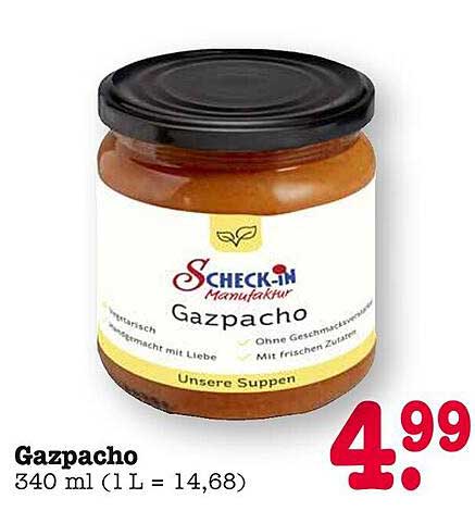 Gazpacho von CHECK-IN Manufaktur - 340 ml