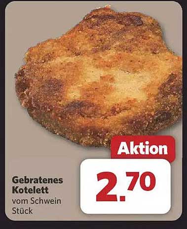 Gebratenes Kotelett vom Schwein – Stück