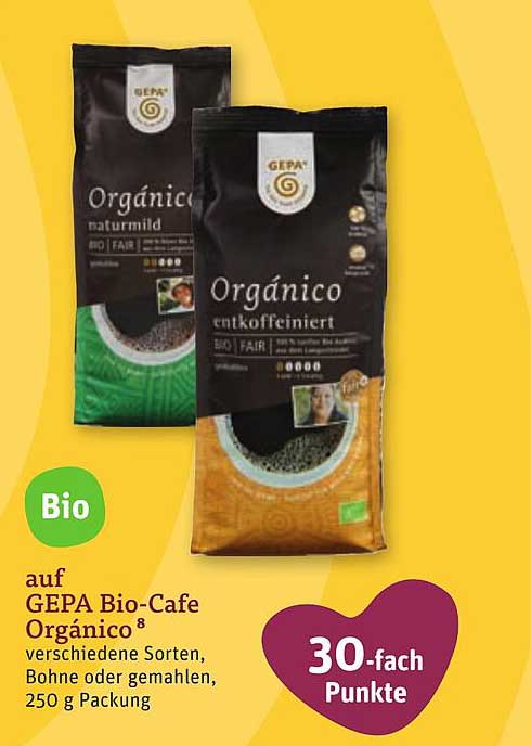 GEPA Bio-Café Orgánico – verschiedene Sorten, 250 g Packung