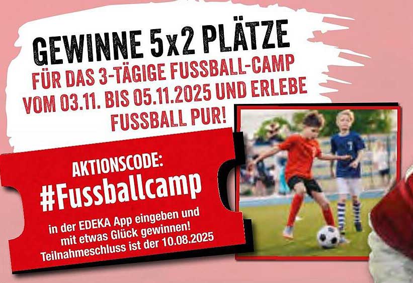 Gewinne 5x2 Plätze für das 3-tägige Fußball-Camp vom 03.11. bis 05.11.2025