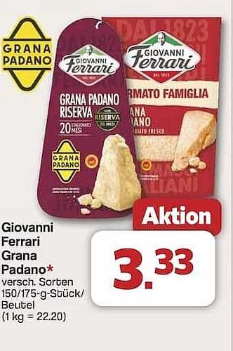 Giovanni Ferrari Grana Padano - Aktion