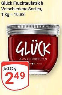 Glück Fruchtaufstrich verschiedene Sorten 230 g