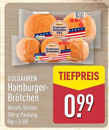 GOLDÄHREN Hamburger-Brötchen
