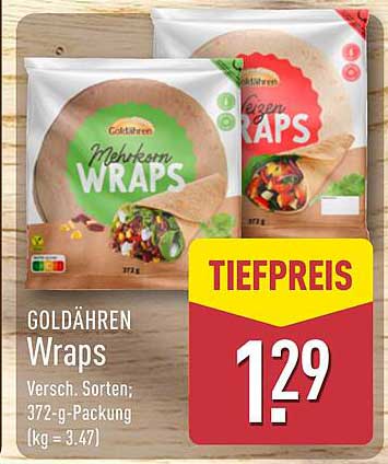GOLDÄHREN Wraps - Verschiedene Sorten, 372-g-Packung