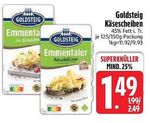 Goldsteig Käse­scheiben Emmentaler