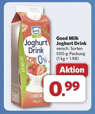 Good Milk Joghurt Drink 500 g - Erfrischender Genuss für jeden Tag