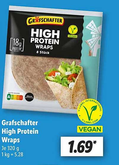 Grafschafter High Protein Wraps - 8 Stück