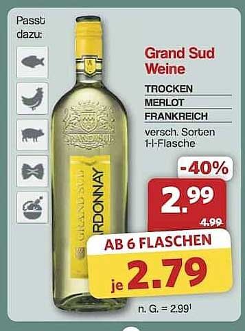 Grand Sud Weine - Trocken Merlot aus Frankreich