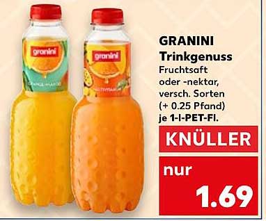 GRANINI Trinkgenuss Frucht Saft oder -nektar, verschiedene Sorten
