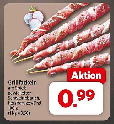 Grillfackeln am Spieß - gewickelter Schweinebauch, herzhaft gewürzt