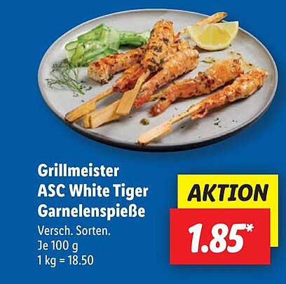 Grillmeister ASC White Tiger Garnelenspieße