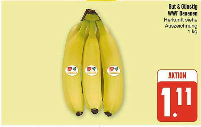 Gut & Günstig WWF Bananen 1 kg