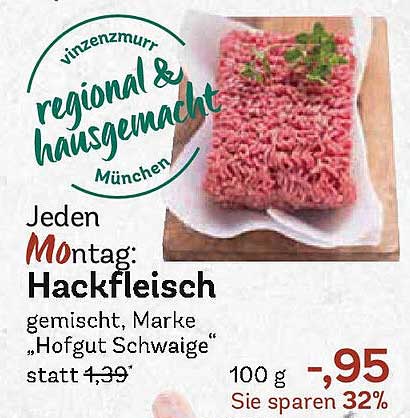 Hackfleisch gemischt, Marke 'Hofgut Schwaige'