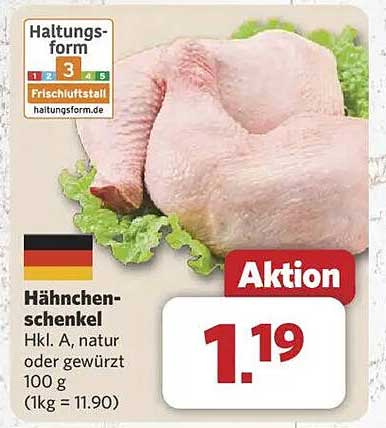 Hähnchenschenkel HkL. A, natur oder gewürzt