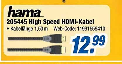 hama 205445 High Speed HDMI-Kabel - Kabellänge 1,50 m