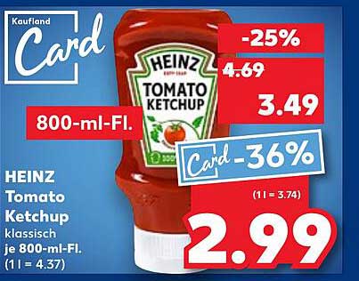 HEINZ Tomato Ketchup klassisch je 800-ml-FL.