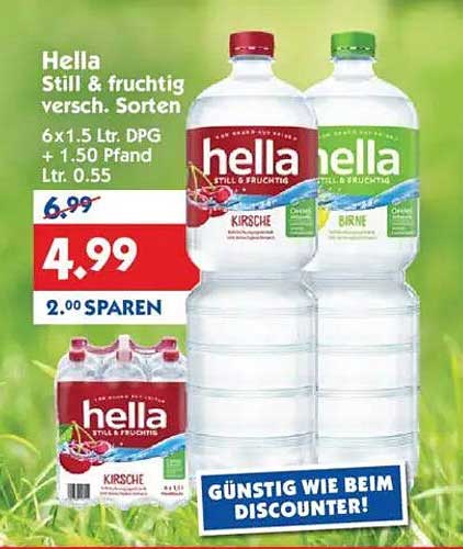 Hella Still & fruchtig verschiedene Sorten 6x1.5 L