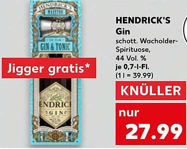 HENDRICK'S Gin Schott, Wacholder-Spirituose, 0,7 l