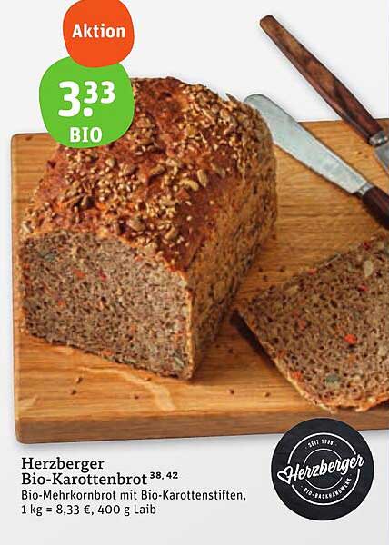 Herzberger Bio-Karottenbrot