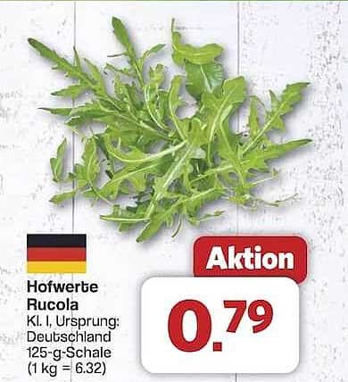 Hofwerter Rucola 125 g - Frisch und Knackig zum Sparpreis!