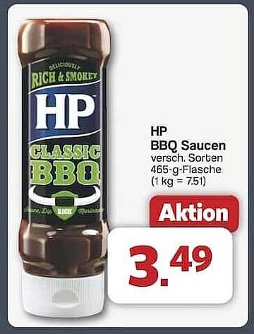 HP BBQ Saucen verschiedene Sorten 465 g-Flasche