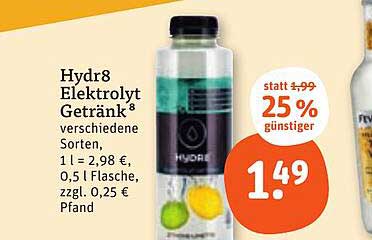 Hydr8 Elektrolyt Getränk – jetzt 25% günstiger!