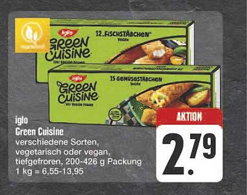 Iglo Green Cuisine - Verschiedene Sorten, vegetarisch oder vegan