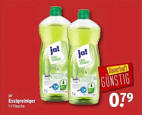 ja! Essigreiniger 1-Liter-Flasche