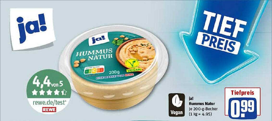 ja! Hummus Natur 200g