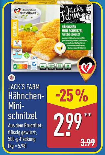 JACK'S FARM Hähnchen-Mini-Schnitzel