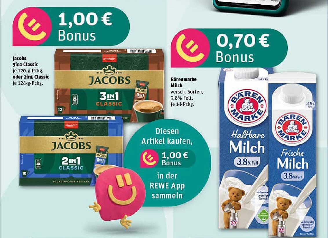 Jacobs 3in1 Classic & 2in1 Classic mit 1,00 € Bonus