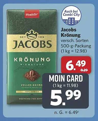 Jacobs Krönung - 500 g Packung zum besten Preis!