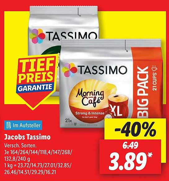 Jacobs Tassimo - Morning Café XL Packung