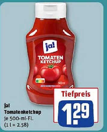 jal Tomatenketchup je 500-ml-Fl.
