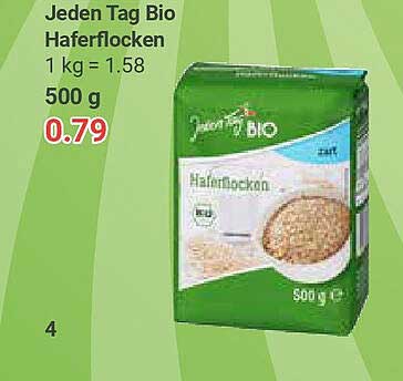 Jeden Tag Bio Haferflocken 500 g