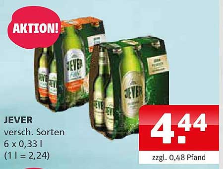 JEVER - 6 x 0,33 l - verschiedene Sorten