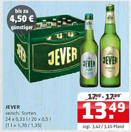 JEVER Bier – Verschiedene Sorten im Angebot!