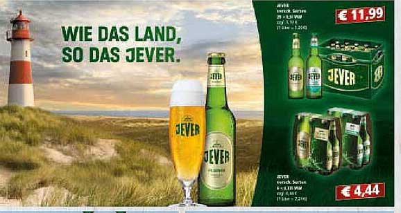 Jever Pilsener, Mehrweg, 20 x 0,5 l