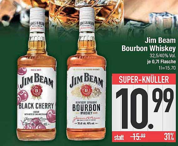 Jim Beam Bourbon Whiskey 0,7L