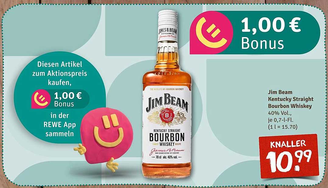 Jim Beam Kentucky Straight Bourbon Whiskey 0,7l